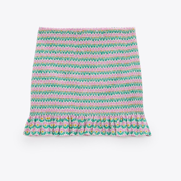 NWT Zara Smocked Skirt and Top Set Brand New - Picture 10 of 11